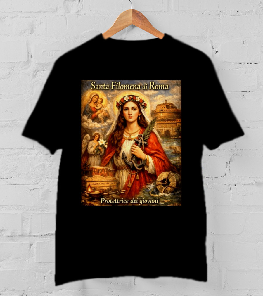 Santa Filomena Di Roma Protettrice Dei Giovani Sant'Angelo T-Shirt