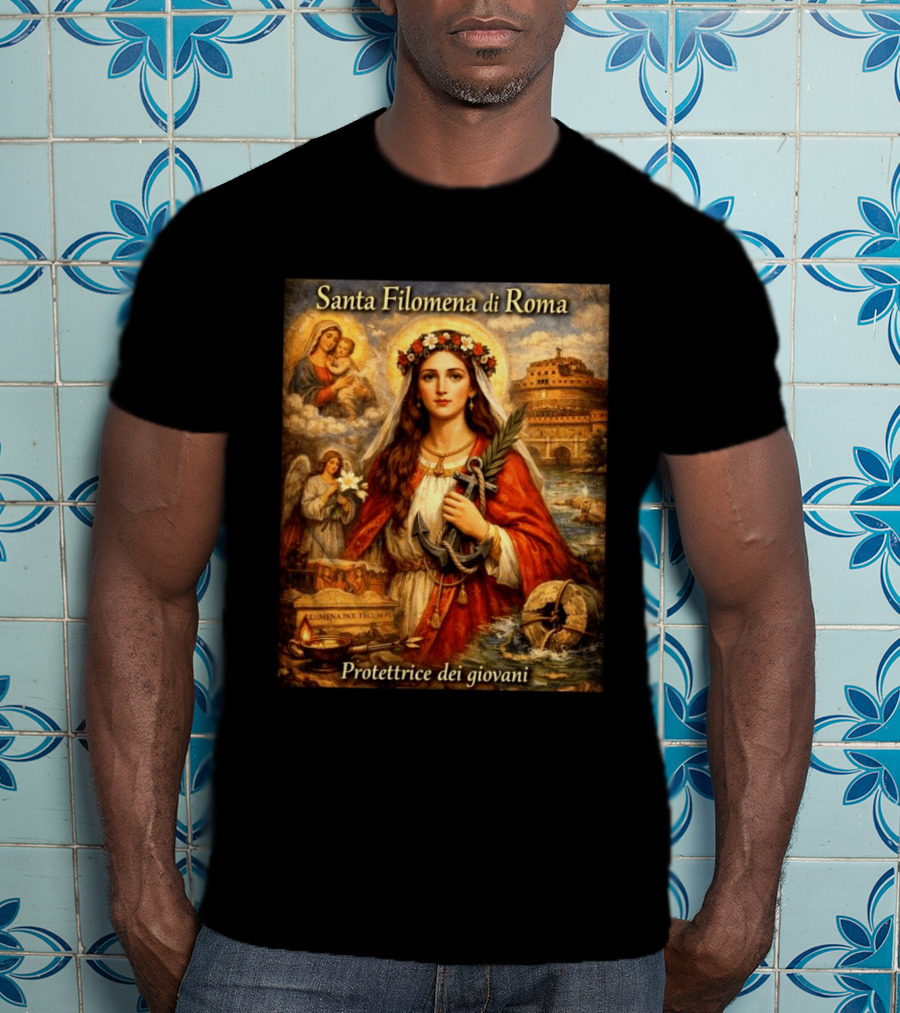Santa Filomena Di Roma Protettrice Dei Giovani Sant'Angelo T-Shirt