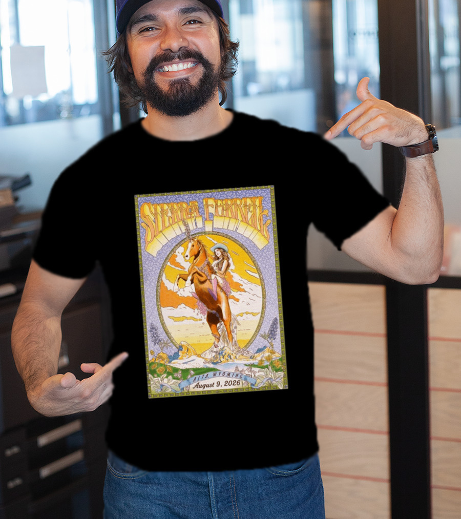 Sierra Ferrell August 9 2026 Alta Wyoming Grand Targhee Bluegrass Festival Tour Horse And Woman T-Shirt