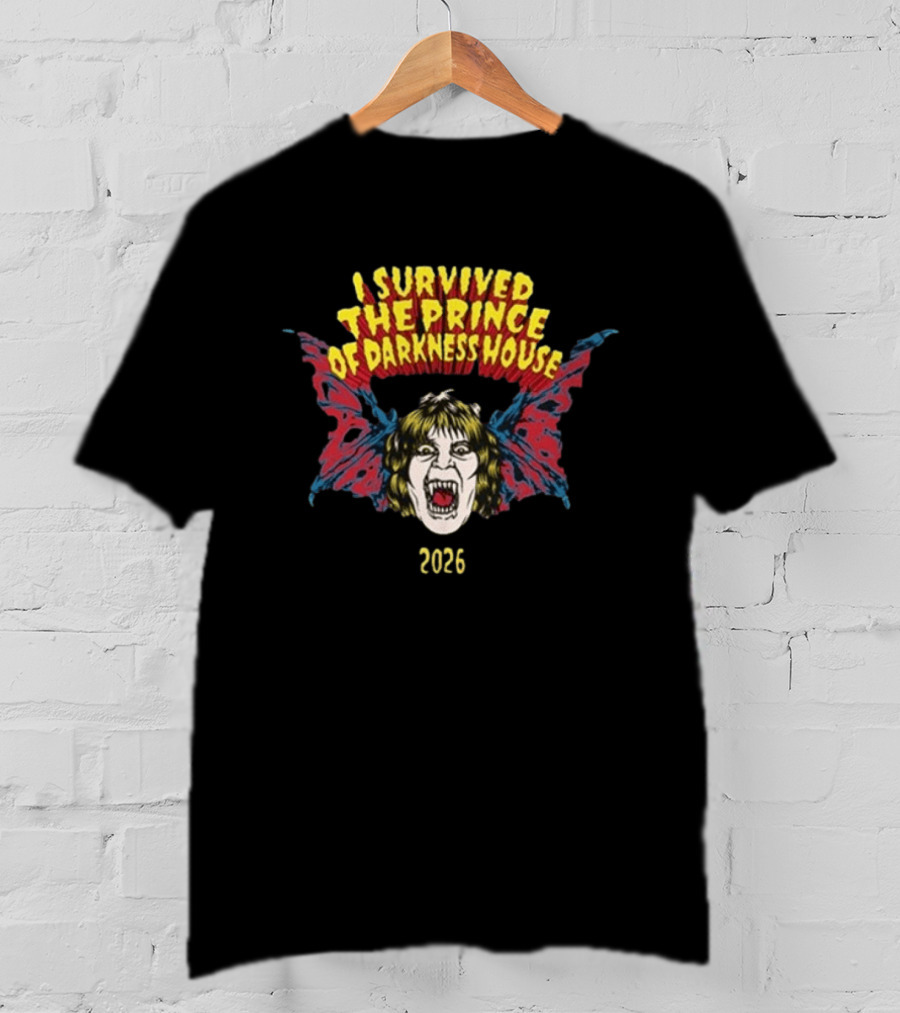 I Survived The Prince Of Darkness House 2025 Bat T-Shirt