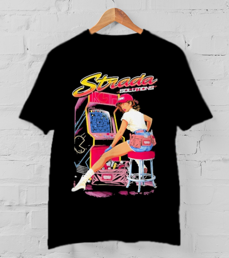 Strada Solutions Arcade Mechanic Retro Gaming T-Shirt