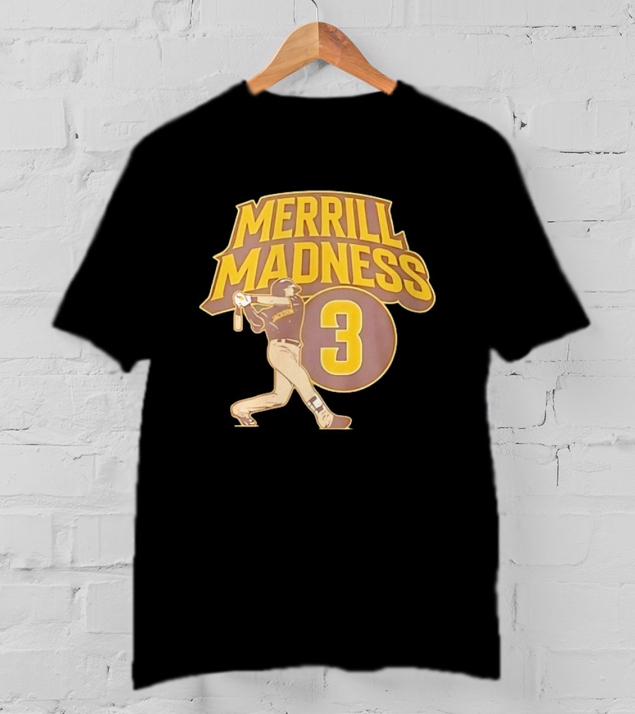 Merrill Madness 3 Jackson San Diego Padres T-Shirt