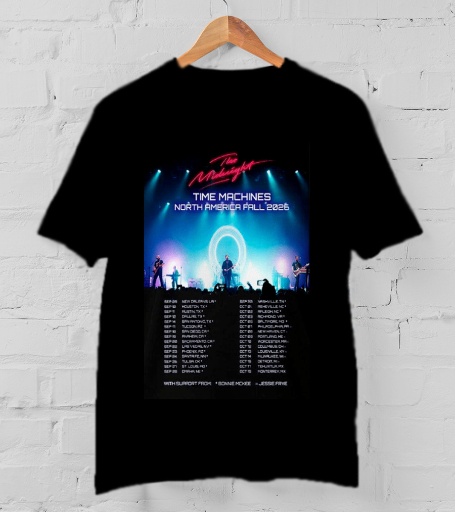 The Midnight Time Machines Tour North America Fall 2026 T-Shirt