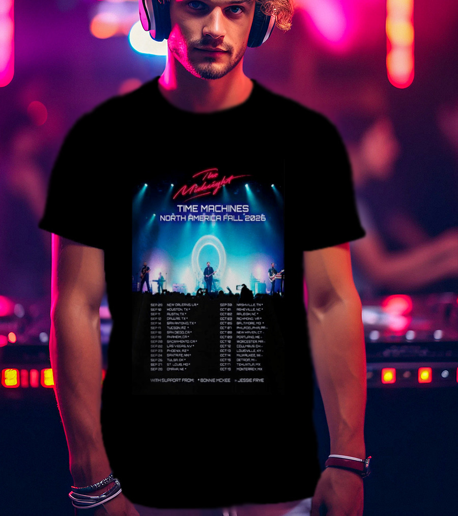 The Midnight Time Machines Tour North America Fall 2026 T-Shirt
