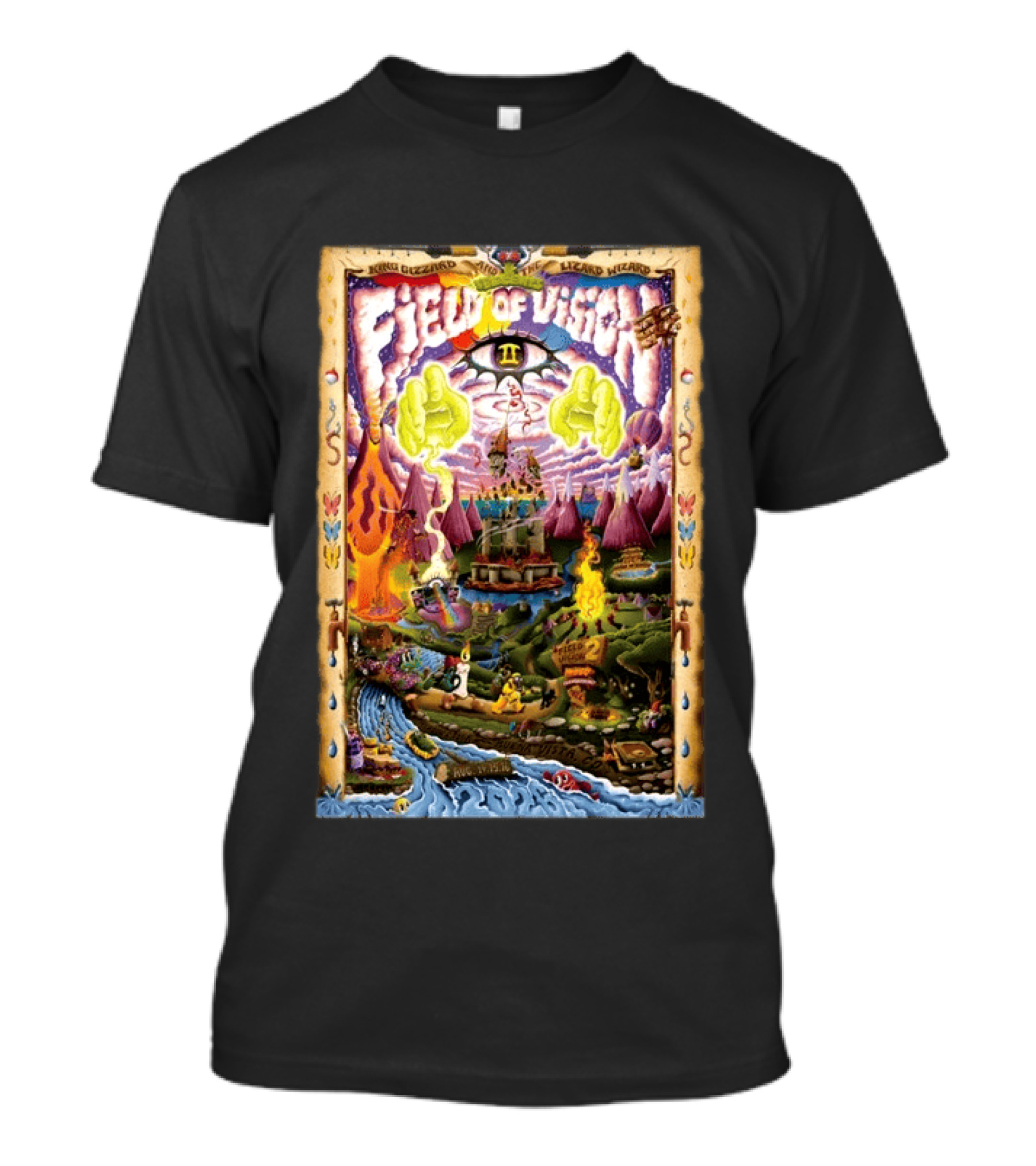 King Gizzard And The Lizard Wizard Field Of Vision II Meadow Creek Buena Vista CO Aug 14 16 2026 T-Shirt