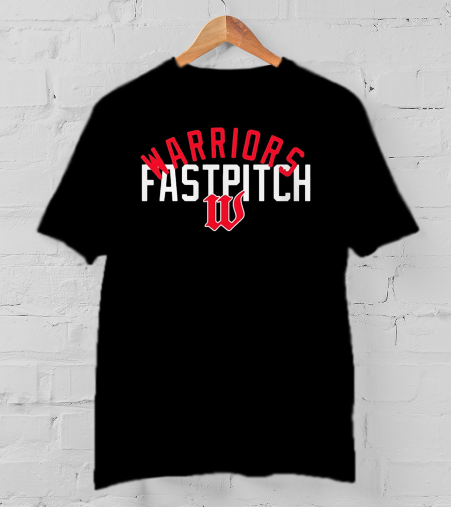 Warriors Fastpitch W Logo Softball Team T-Shirt