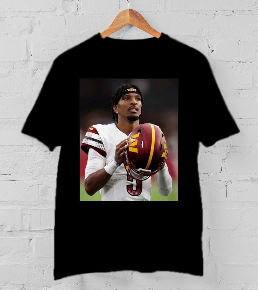 Washington Commanders Quarterback Jayden Daniels Football Player Sports T-Shirt