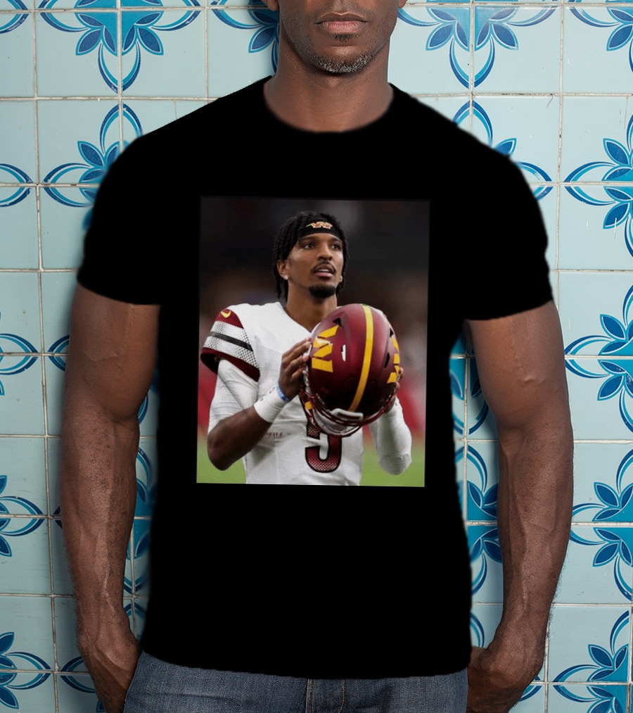 Washington Commanders Quarterback Jayden Daniels Football Player Sports T-Shirt