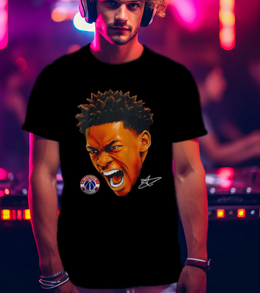 Washington Wizards Player Intense Expression NBA Basketball T-Shirt