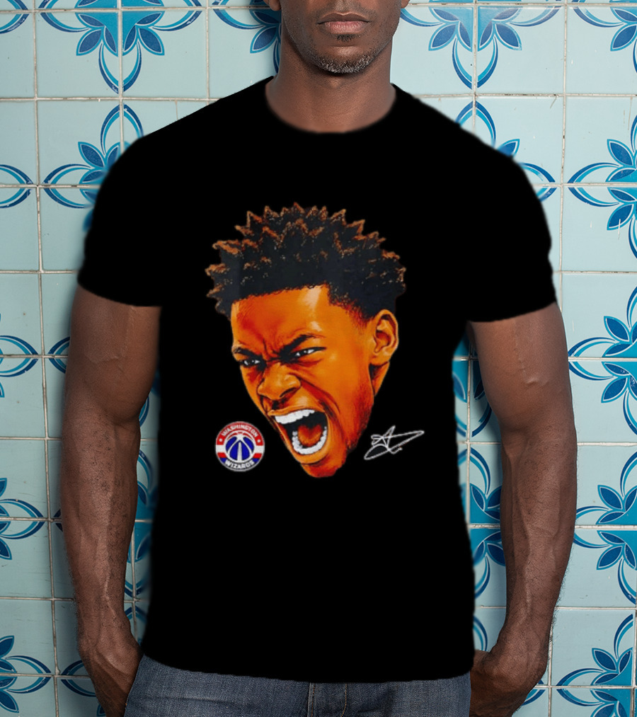Washington Wizards Player Intense Expression NBA Basketball T-Shirt