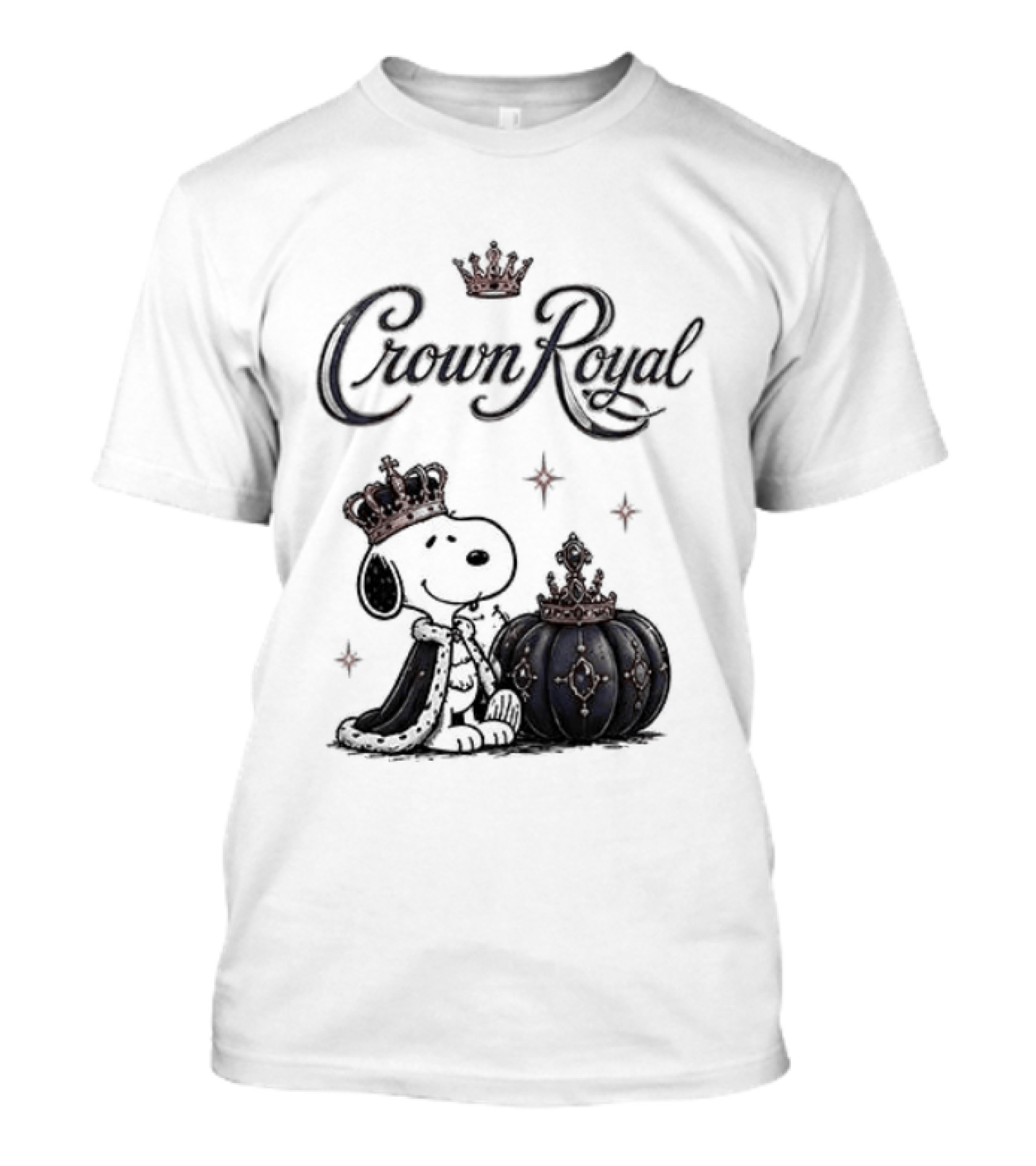 Peanuts Snoopy Crown Royal Boos Only With Crown And Royal T-Shirt