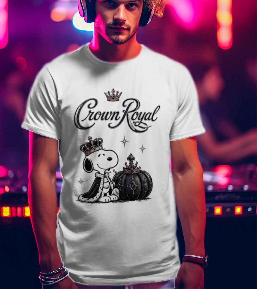 Peanuts Snoopy Crown Royal Boos Only With Crown And Royal T-Shirt