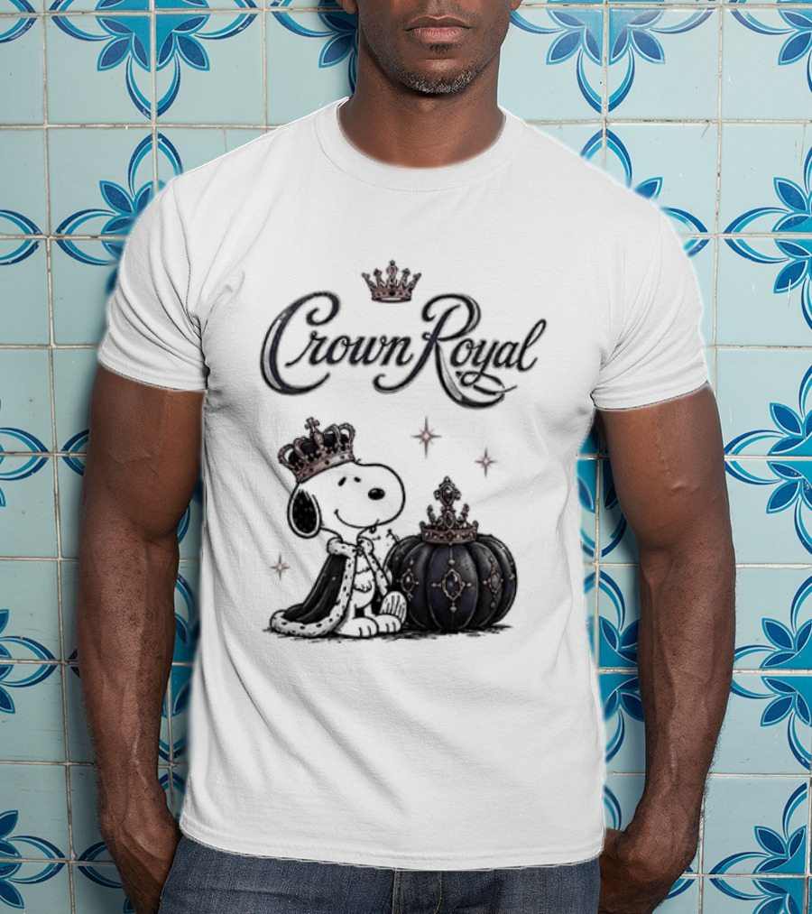 Peanuts Snoopy Crown Royal Boos Only With Crown And Royal T-Shirt