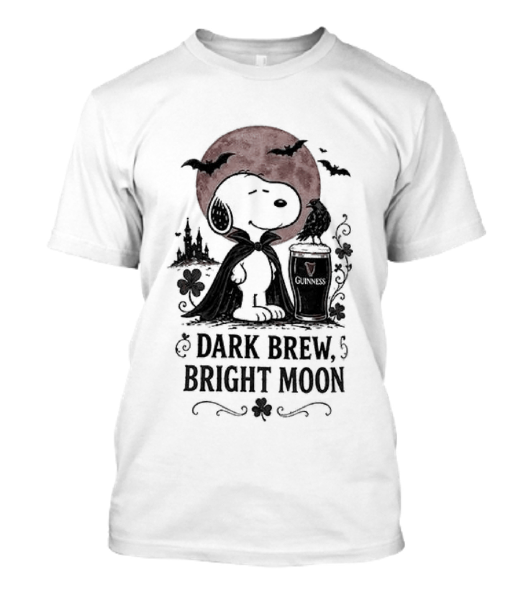 Peanuts Snoopy Dark Brew Bright Moon Halloween T-Shirt