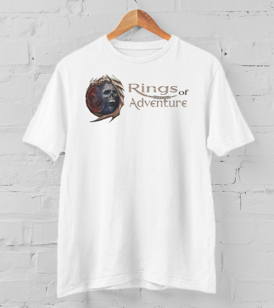 Rings Of Adventure Skull Fantasy T-Shirt