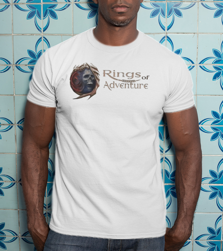 Rings Of Adventure Skull Fantasy T-Shirt