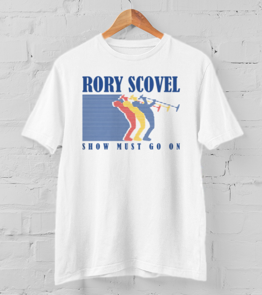 Rory Scovel Show Must Go On Colorful Trumpet Players T-Shirt