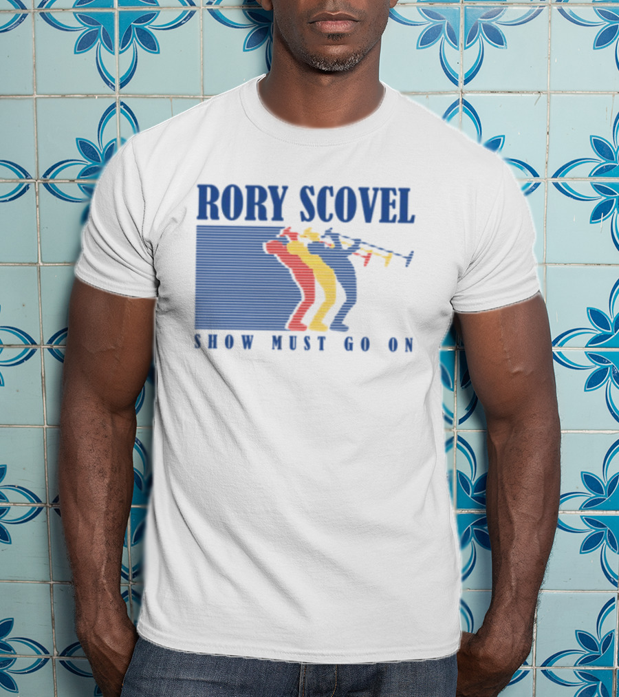 Rory Scovel Show Must Go On Colorful Trumpet Players T-Shirt