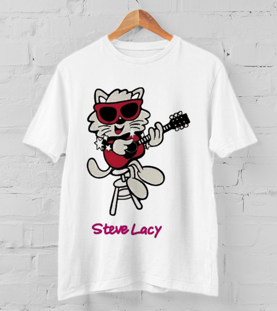 Steve Lacy 2026 Asia Tour Oh Yeah Cool Cat Playing Guitar T-Shirt