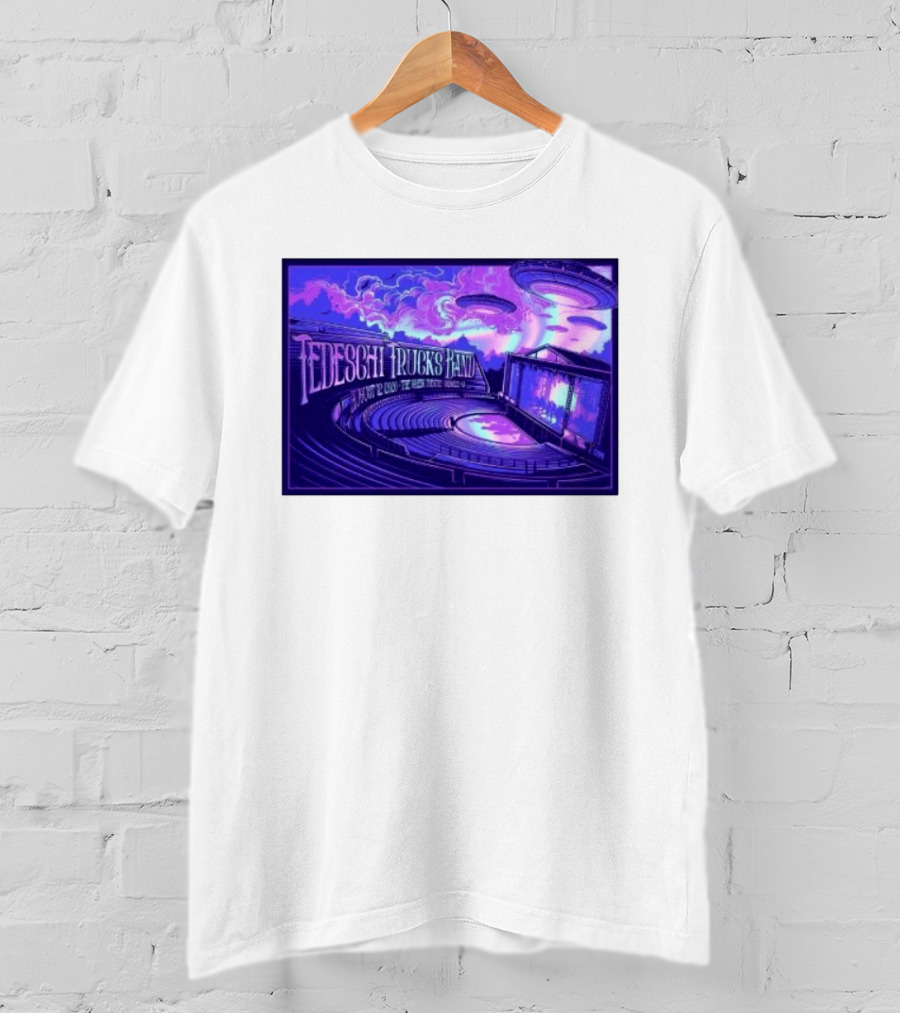 Tedeschi Trucks Band Greek Theatre Berkeley August 12 2026 Concert With UFOs And Neon Lights T-Shirt