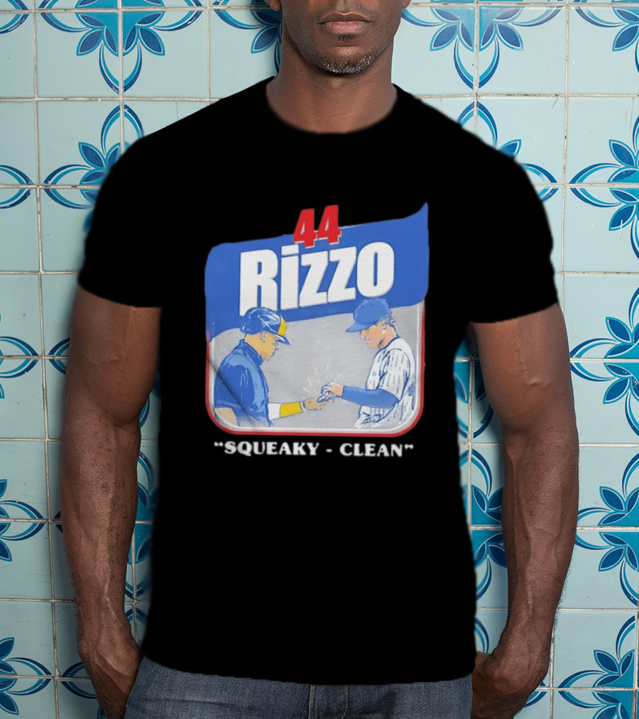 Anthony Rizzo 44 Squeaky Clean Baseball Exchange T-Shirt