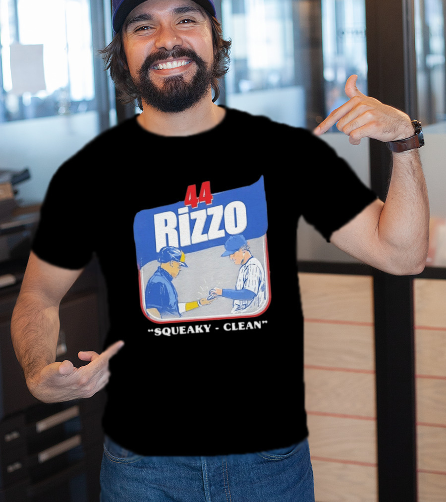 Anthony Rizzo 44 Squeaky Clean Baseball Exchange T-Shirt