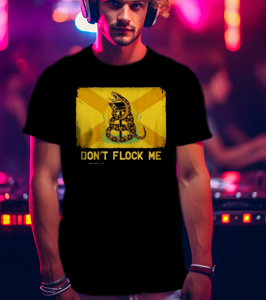 Florida Snake Surveillance Distressed Flag Don't Flock Me T-Shirt