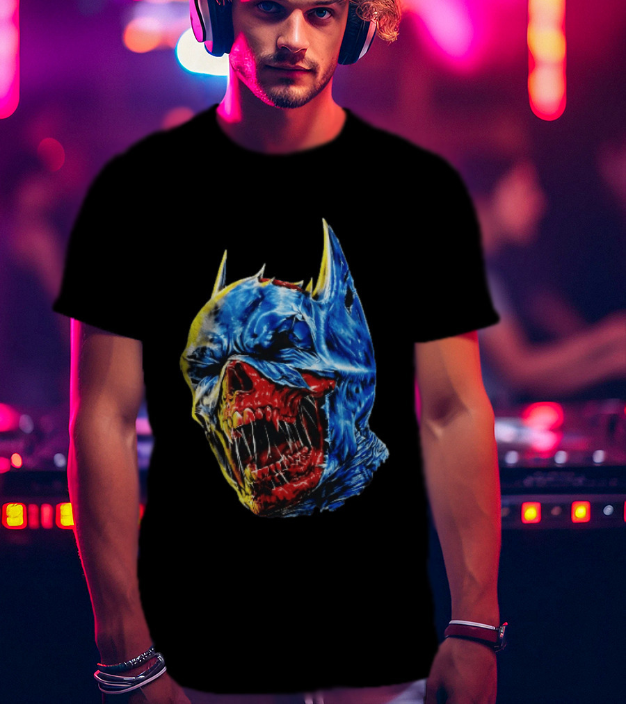 Batman DCeased Zombie Skull DC Comics Villainous Visage T-Shirt