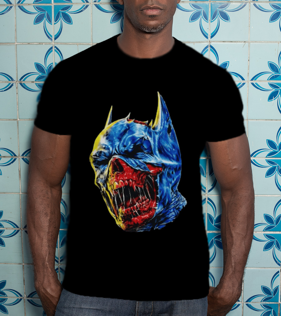 Batman DCeased Zombie Skull DC Comics Villainous Visage T-Shirt