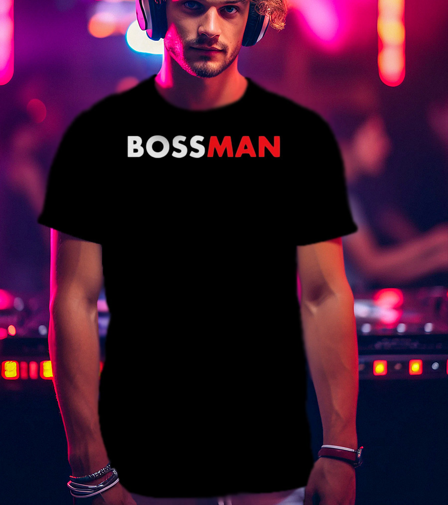 BOSSMAN Bold Statement Red And White T-Shirt