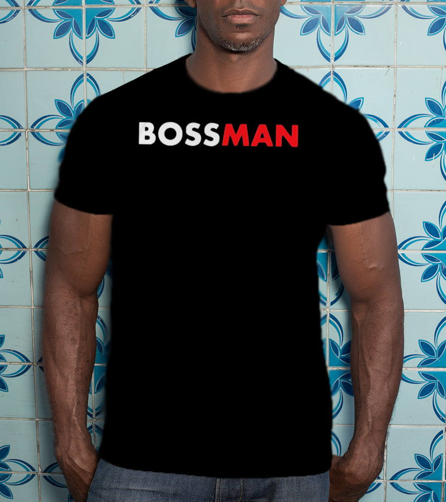 BOSSMAN Bold Statement Red And White T-Shirt