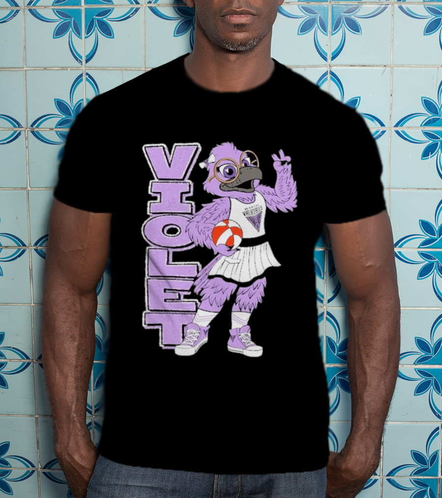 Golden State Valkyries Oaklandish Violet Mascot Basketball T-Shirt