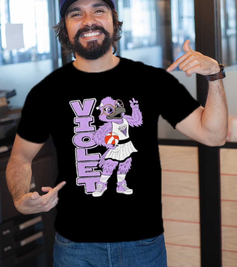 Golden State Valkyries Oaklandish Violet Mascot Basketball T-Shirt