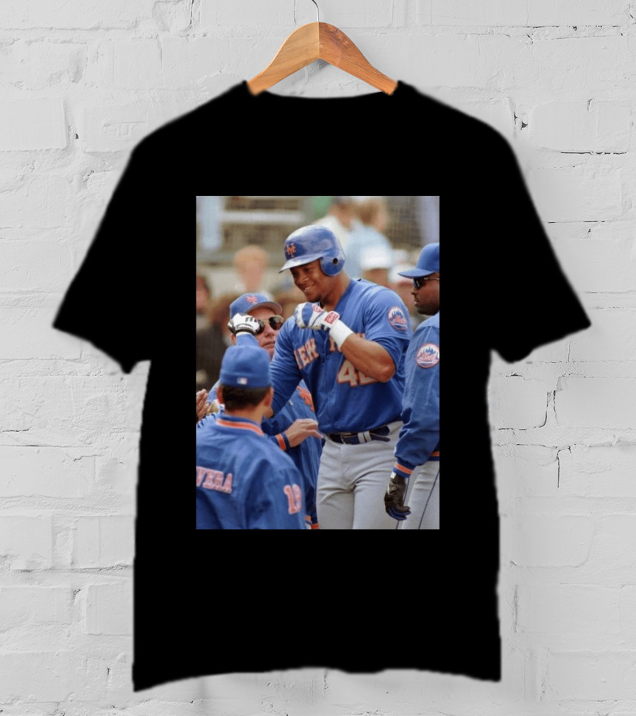 New York Mets Butch Huskey No. 42 MLB Legend T-Shirt