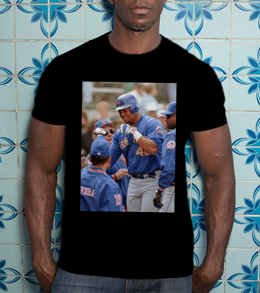 New York Mets Butch Huskey No. 42 MLB Legend T-Shirt