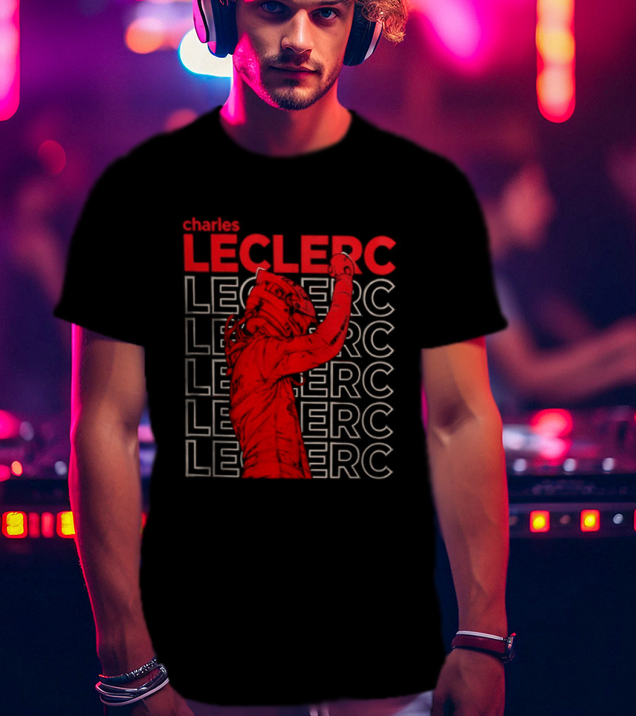Charles Leclerc Formula 1 Racing Champion Red T-Shirt