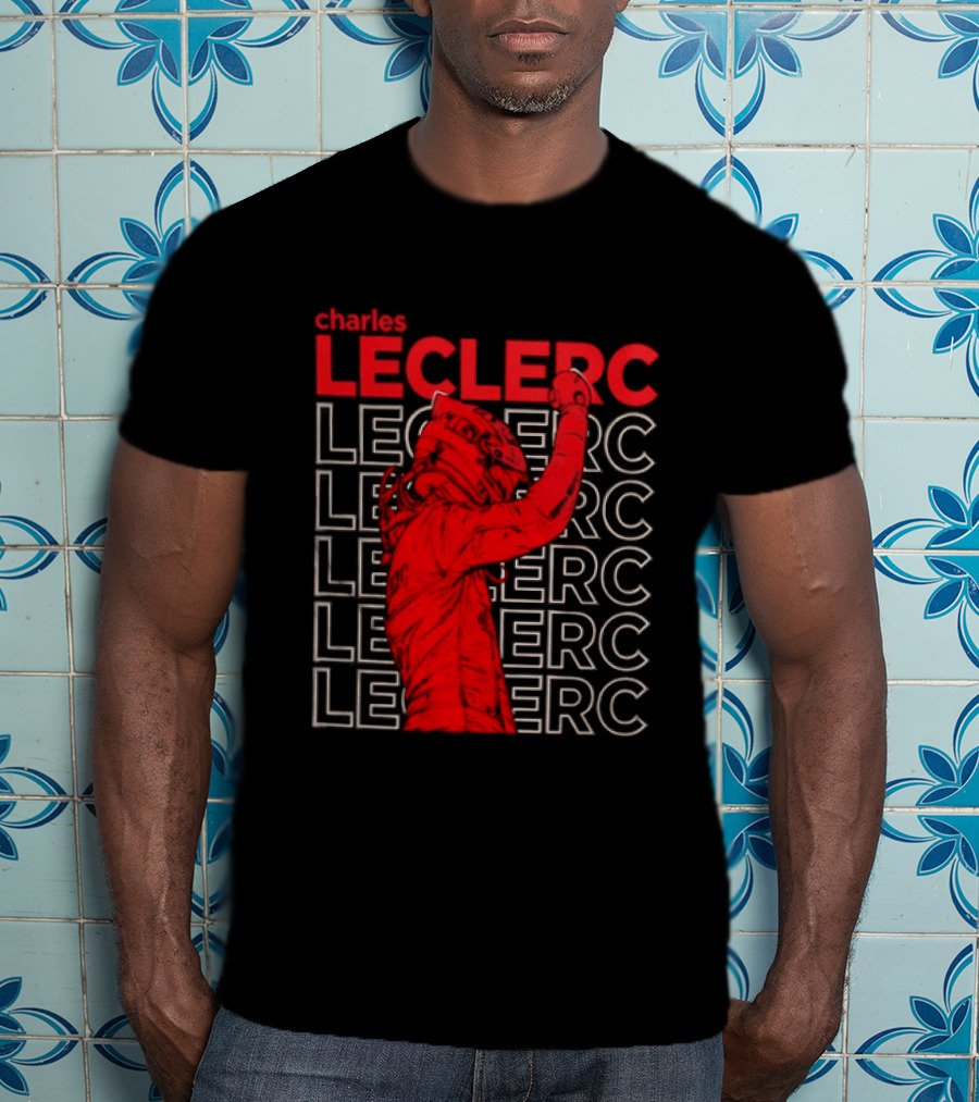 Charles Leclerc Formula 1 Racing Champion Red T-Shirt