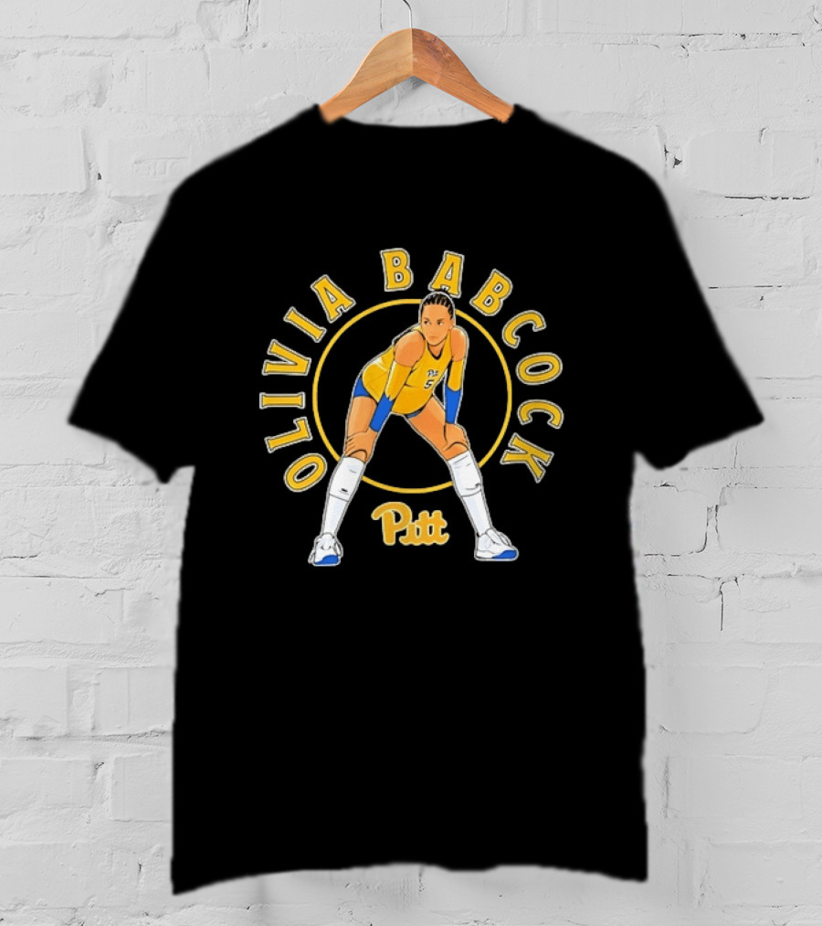 Pitt Panthers Volleyball Olivia Babcock Number 5 T-Shirt