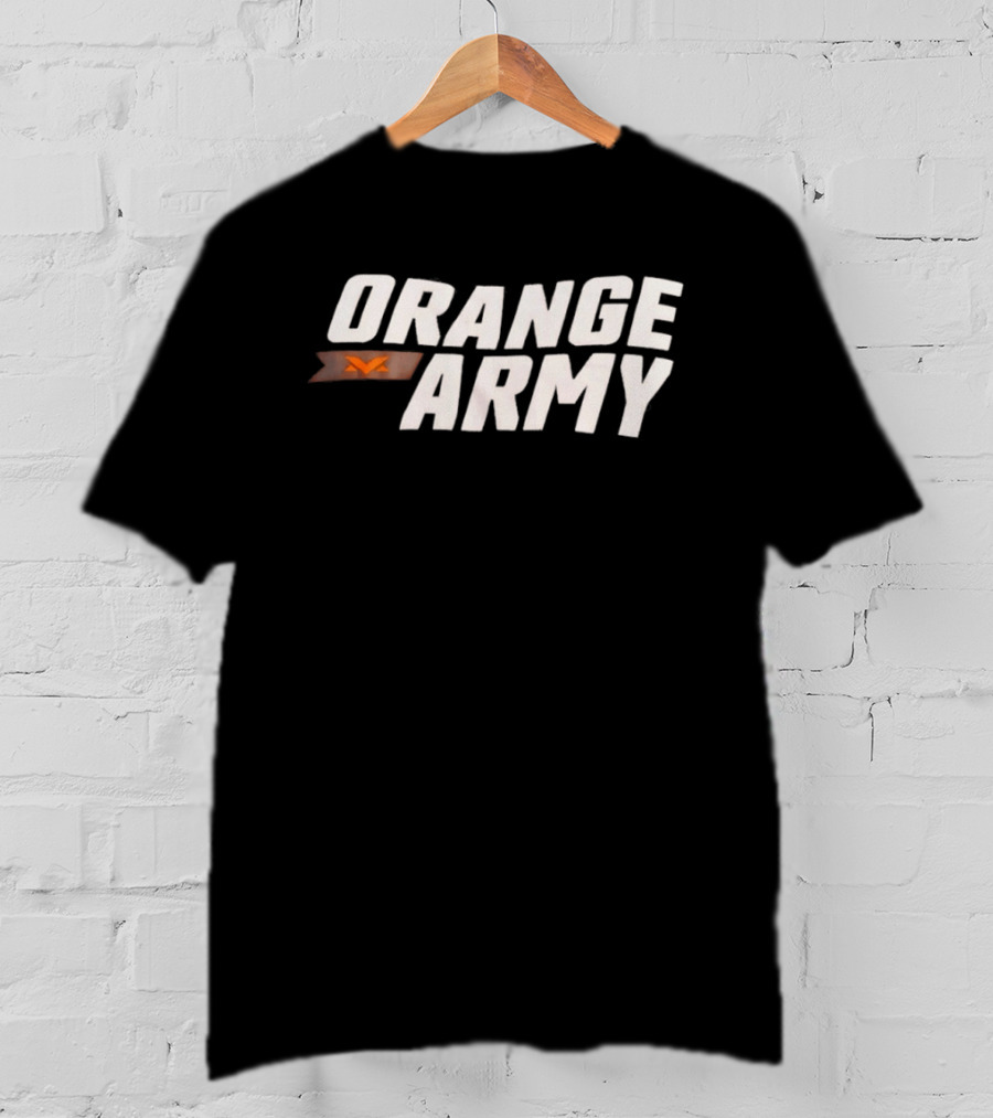 Orange Army Team Spirit Supporter Flag T-Shirt