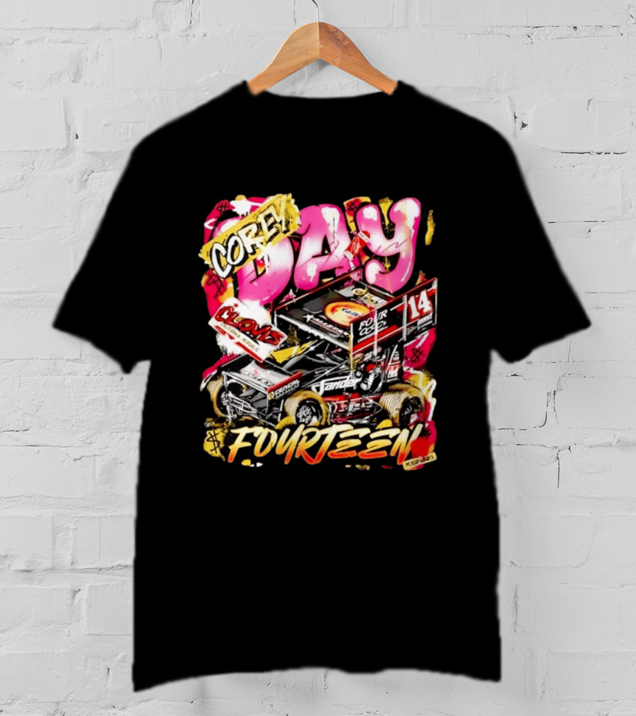Corey Day Clovis Racing Sprint Car Number 14 Fourteen T-Shirt