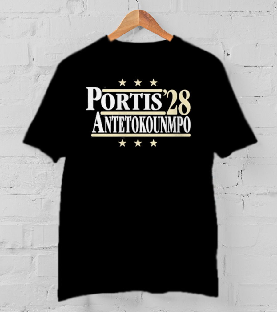 Portis Antetokounmpo 2028 Political Campaign Basketball Legends T-Shirt