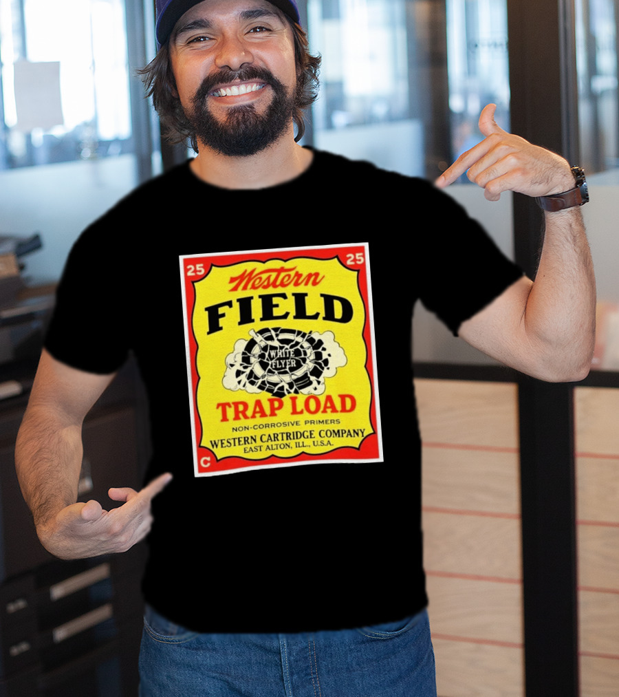 Western Field White Flyer Trap Load Western Cartridge Company East Alton USA T-Shirt