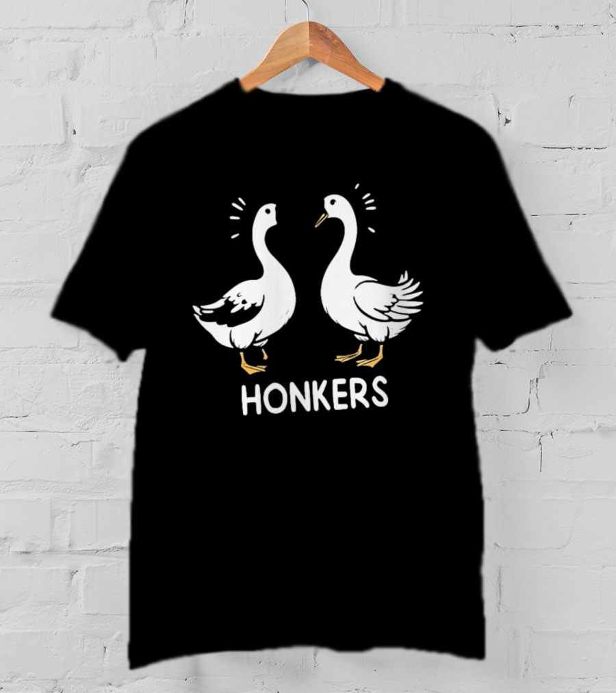 Honkers Goose Duo Geese Honk Bird Humor T-Shirt