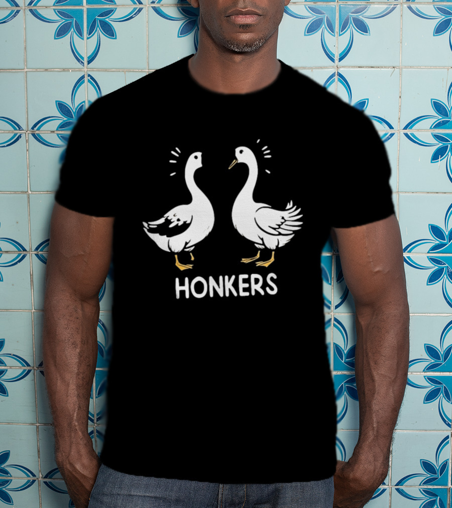 Honkers Goose Duo Geese Honk Bird Humor T-Shirt