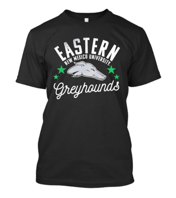 Eastern New Mexico University Greyhounds Three Green Stars T-Shirt