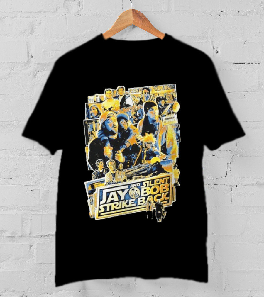 Jay And Silent Bob Strike Back Movie Collage Kevin Smith T-Shirt