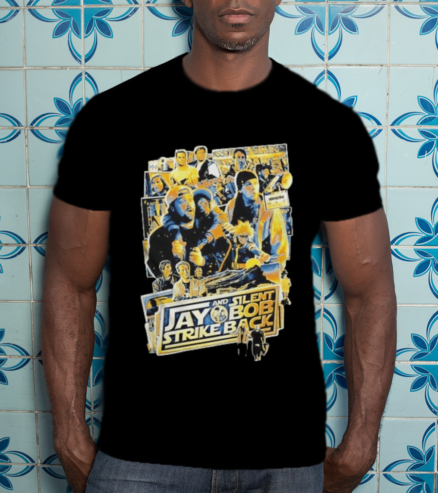 Jay And Silent Bob Strike Back Movie Collage Kevin Smith T-Shirt