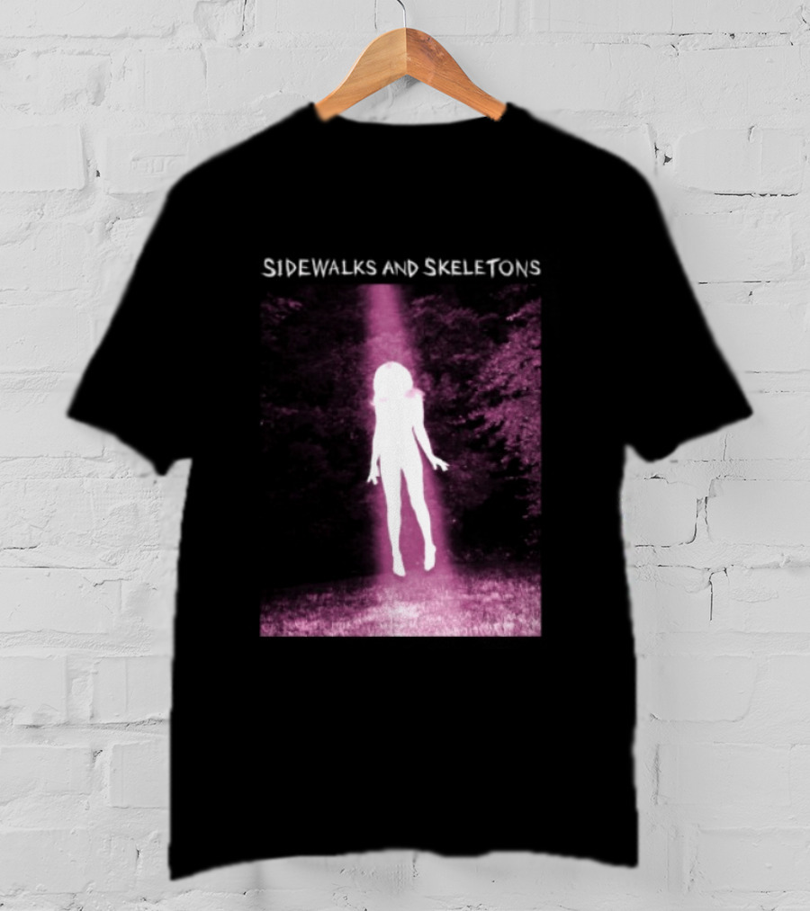 Sidewalks And Skeletons Goth Aesthetic Alien Abduction Vibes T-Shirt