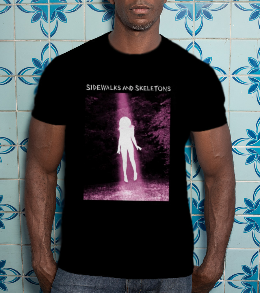 Sidewalks And Skeletons Goth Aesthetic Alien Abduction Vibes T-Shirt