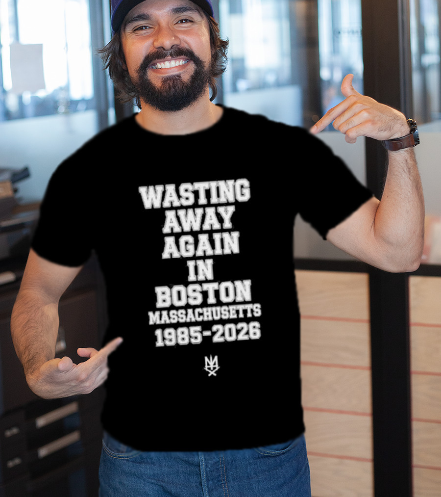Slapshot Wasting Away Again In Boston Massachusetts 1985 2026 T-Shirt